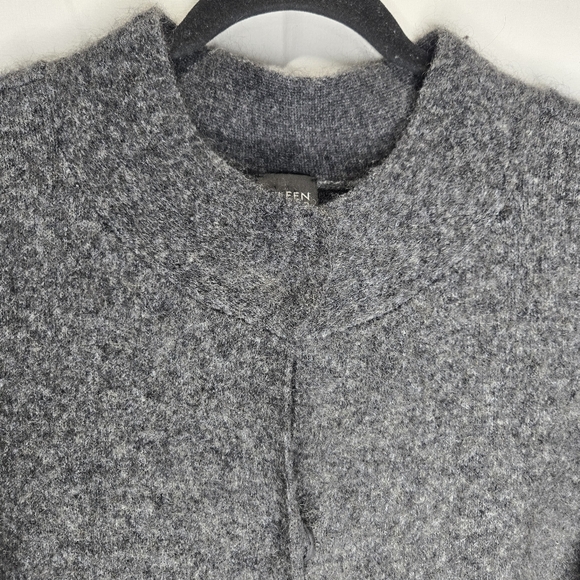 Eileen Fisher Womens Sz. PS Gray Wool Blend Sweater Front Button Up - Picture 3 of 10